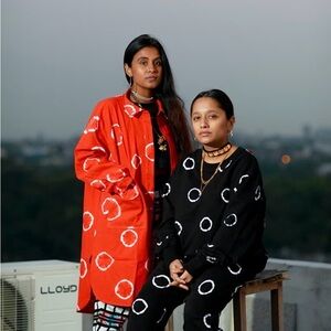 NorBlack NorWhite The Ring Crewneck Sweatshirt Black Tie Dye Unisex Size Small